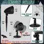 Proyector Halloween Decoracion Exterior Casa - 3D Dinámica Roja Calavera LED Lámpara Impermeable, Decoración Halloween Luces