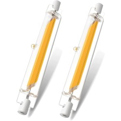 GFDYTG Bombilla R7S LED 118mm Regulables,LED R7S 118mm Blanco Cálido 3000K 20W COB Bombillas Equivalente 200W Lámpara