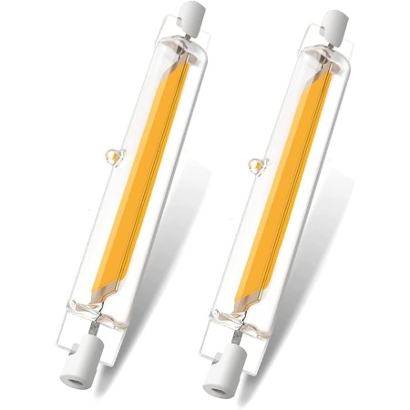 GFDYTG Bombilla R7S LED 118mm Regulables,LED R7S 118mm Blanco Cálido 3000K 20W COB Bombillas Equivalente 200W Lámpara