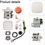 Repuesto para carburador para soplador Echo PB 2520, compatible con números de pieza A021000722, A021000723, fabricado con