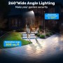 PEAKRO Farolas Solares Exterior, 600W Potente Focos LED Solar con Mando a Distancia, Sensor de Movimiento, IP66 Impermeable