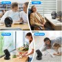 Tiazhan Tower Fan, 38 Inch Silent Fan, 80W Fan, LED Display with 8H Timer, 3 Speeds and 3 Modes, Suitable for Living Room,