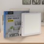 M Ledme - Panel de Superficie Serie Slim Cuadrado 12W, 1200lm, Luz Neutra (4500k). Lámpara de techo de interiores IP20. Ideal