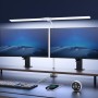 YICAIZI Lampara de Escritorio de LED 24W con Control Remoto - 1500LM 80CM Flexo LED Escritorio con Pinza Luz Leer Puerto de
