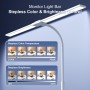 YICAIZI Lampara de Escritorio de LED 24W con Control Remoto - 1500LM 80CM Flexo LED Escritorio con Pinza Luz Leer Puerto de
