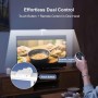 YICAIZI Lampara de Escritorio de LED 24W con Control Remoto - 1500LM 80CM Flexo LED Escritorio con Pinza Luz Leer Puerto de