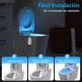 PZSUNLY Luz LED para Inodoro con Sensor de Movimiento de 8 colores, IP65 Impermeable y Recargable, Luz para Inodoro en el