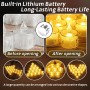 IGUGI 36 velas LED de té,elas LED Sin Llama,lámpara de vela a pilas,para bodas,fiestas,festivales y decoración del hogar