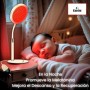 Edelid: Lampara luz roja nocturna Melatonina-Terapia que Mejora Piel Descanso Lesiones y Vitalidad-Luces led trabajo bebe