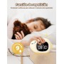 YISSVIC Despertador Infantil Reloj Despertador Digital con Luz Brillo Ajustables 7 Colores de Luz 2 Grupos de Alarmas con