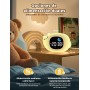 YISSVIC Despertador Infantil Reloj Despertador Digital con Luz Brillo Ajustables 7 Colores de Luz 2 Grupos de Alarmas con