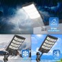 LEKIA Farolas Solar Exterior, Potente Focos LED Solares con Sensor de Movimiento y Mando a Distancia, 6500K Luz Solar Exterior