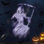 iShabao Halloween Deko Outdoor 3D Dynamische Halloween Projektor mit Timer, Wasserdicht LED Projektionslampe mit Weiß Parsenmann