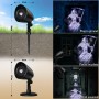 iShabao Halloween Deko Outdoor 3D Dynamische Halloween Projektor mit Timer, Wasserdicht LED Projektionslampe mit Weiß Parsenmann