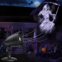iShabao Halloween Deko Outdoor 3D Dynamische Halloween Projektor mit Timer, Wasserdicht LED Projektionslampe mit Weiß Parsenmann