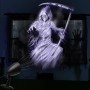 iShabao Halloween Deko Outdoor 3D Dynamische Halloween Projektor mit Timer, Wasserdicht LED Projektionslampe mit Weiß Parsenmann