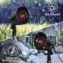 iShabao Halloween Deko Outdoor 3D Dynamische Halloween Projektor mit Timer, Wasserdicht LED Projektionslampe mit Weiß Parsenmann