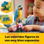 LEGO Creator 3 en 1 Loro Exótico, Pez o Rana, Figuras de Animales de Juguete para Construir, Regalo para Niños y Niñas de 7 Años