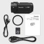 Panasonic HC-V900E - Videocámara Semi-Profesional de 24x, O.I.S de 5 Ejes, Objetivo F1.8 - F4, FHD, Color Negro