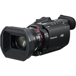 Panasonic HC-X1600E 4K 60p Videocámara Profesional con Lente Gran Angular de 25 mm, Zoom Óptico de 24x, OIS Híbrido de 5 Ejes,