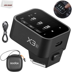 Godox Gatillo X3-S X3S Disparador de Flash, Gatillo Flash inalámbrico TTL de Pantalla táctil, con conversión TCM, batería de