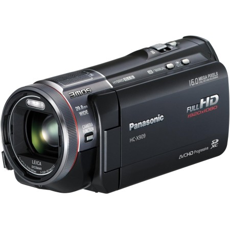 Panasonic HC-X909 - Videocámara (Mos, 3.05 MP, 1/0.161 mm (1/4.1"), 12 x, 23 x, 29.8-368.8 mm) Negro