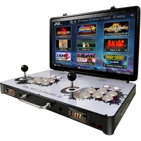 WYGAMING Creative Arcades Full-Size Folding Arcade Machines | 4 Players | 20000+ Games | 22" LED Display | 2 Sanwa Joysticks | 2