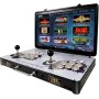 WYGAMING Creative Arcades Full-Size Folding Arcade Machines | 4 Players | 20000+ Games | 22" LED Display | 2 Sanwa Joysticks | 2