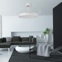M Mimotec Ceiling Fan with LED White Hood Light, Remote Control, DC Motor, 6 Speeds, Quiet, Retractable Blades, Summer-Winter