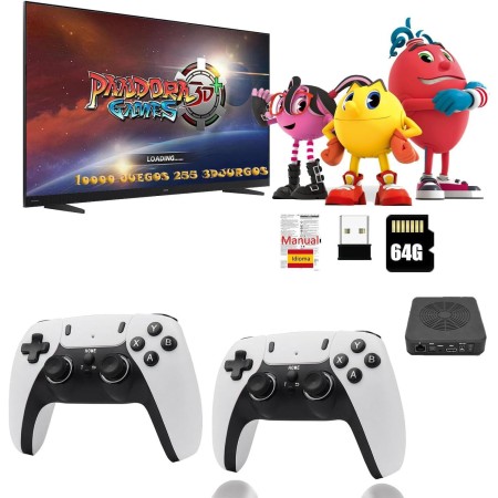 Retro 4K HDMI Console Connectable to TV with 10,000 Games and Two 2.4GHz Wireless Controllers Retro Video Game Console Arcade