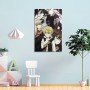 VBHEJRNE Póster decorativo de personajes de animé Pandora con corazones, lienzo para pared e impresión artística moderna para
