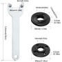 Rybtd biela de la amoladora de taladro eléctrica M6/10Juego de adaptador de amoladora angular Taladro EléCtrico Biela