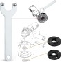 Rybtd biela de la amoladora de taladro eléctrica M6/10Juego de adaptador de amoladora angular Taladro EléCtrico Biela
