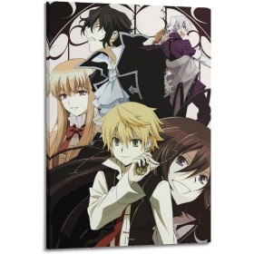 VBHEJRNE Póster decorativo de personajes de animé Pandora con corazones, lienzo para pared e impresión artística moderna para