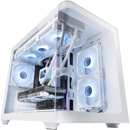 Mars Gaming MC-SE2, Caja Gaming MicroATX, Cristal Templado Lateral y Frontal Sin Marco, Ventilador FRGB 120mm, Estructura de