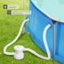 tectake® Piscina Redonda Desmontable, Estructura Acero, Piscina con Depuradora, Resistente al Exterior, Piscina Grande Incluye