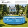 tectake® Piscina Redonda Desmontable, Estructura Acero, Piscina con Depuradora, Resistente al Exterior, Piscina Grande Incluye