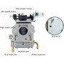 PB770T - Kit de carburador para Echo PB-770 PB-770H A021003942 A021003941 WYK-406 con filtro de aire A226000410