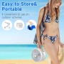 Marchpower 10 Inch Silent Standing Fan, 2 in 1 Folding Air Circulation Standing Fan with 5 Speeds Touch Screen Remote Control