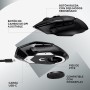 Logitech G G502 X LIGHTSPEED Ratón inalámbrico para Gaming - Ratón óptico con interruptores óptico-mecánicos híbridos