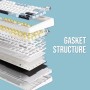 EPOMAKER x Aula F75 Teclado mecánico Gasket, para Juegos 75% Intercambiable en Caliente, Acolchado de 5 Capas, Botones,