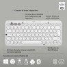 Logitech Pebble Keys 2 K380s Teclado Bluetooth Multidispositivo, Accesos Directos, Estilizado y Portátil, Easy-Switch, Windows,