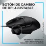 Logitech G G502 X Ratón con cable - LIGHTFORCE, Botones principales híbridos óptico-mecánicos, Captor gaming HERO 25K,