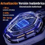 Ozeino Cascos Gaming Inalámbricos para PC/Ps5/Ps4, Auriculares Gaming Inalámbricos de 2,4GHz Wireless+Bluetooth, Baja Latencia