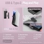 Ozeino Cascos Gaming Inalámbricos para PC/Ps5/Ps4, Auriculares Gaming Inalámbricos de 2,4GHz Wireless+Bluetooth, Baja Latencia