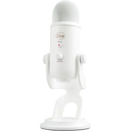 Blue Micrófono USB profesional Yeti para grabación, streaming, podcasting, radiodifusión, gaming, voz en off y más, multipatrón,