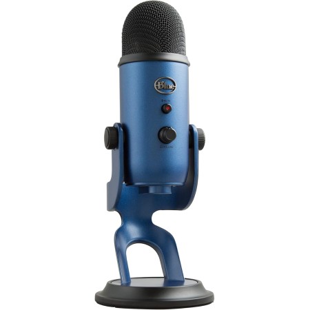 Blue Micrófono USB profesional Yeti para grabación, streaming, podcasting, radiodifusión, gaming, voz en off y más, multipatrón,