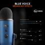 Blue Micrófono USB profesional Yeti para grabación, streaming, podcasting, radiodifusión, gaming, voz en off y más, multipatrón,