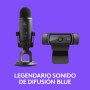 Blue Micrófono USB profesional Yeti para grabación, streaming, podcasting, radiodifusión, gaming, voz en off y más, multipatrón,