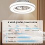 Ceiling Fan with Light 40.5 cm, Ceiling Fans 20 W Quiet, Dimmable 3000K-4000K-6500K, 6 Wind Speed with Remote Control, Timer,